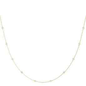 14ct Gold Lab Grown Diamond Necklace (1 1/2 ct. TDW)