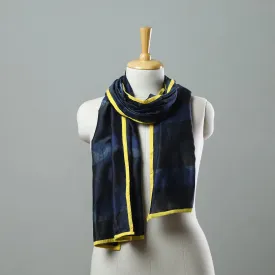 Blue - Chanderi Silk Nui Shibori Tie & Dye Stole 02