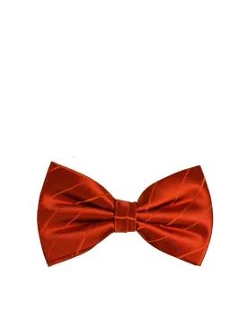 Burnt Orange Silk Bow Tie