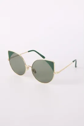 Cat Eye Sunglasses with Edge colors