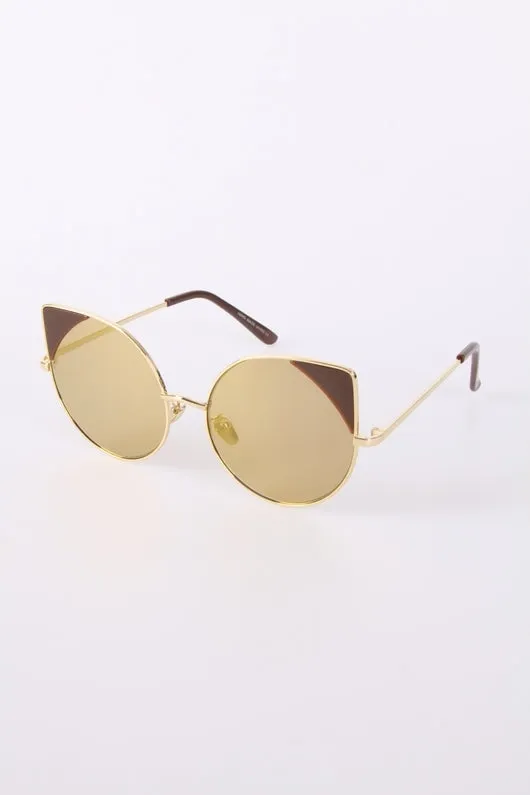 Cat Eye Sunglasses with Edge colors