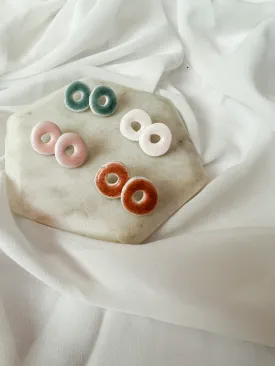 Circle |  Polymer Clay Earrings