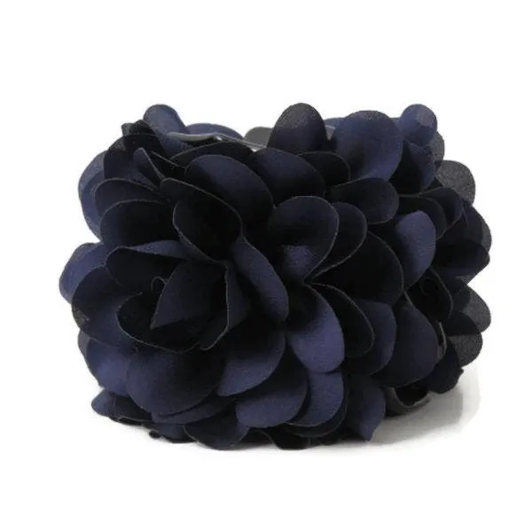 Dahlia Narrow Petal Fabric Flower Hair Jaw Claw Clip Women Hair Accessories