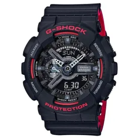 G-Shock Digital & Analogue Watch Black & Red Series GA110HR-1A / GA-110HR-1A