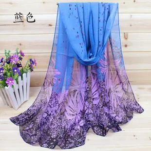 Hot Sale New 2016 Chiffon Silk Scarf For Women Fashion Scarves Female Winter Cachecol 40% silk, 60% polyester