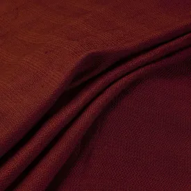 Maroon - Kumaun Handwoven Pure Merino Woolen Fabric