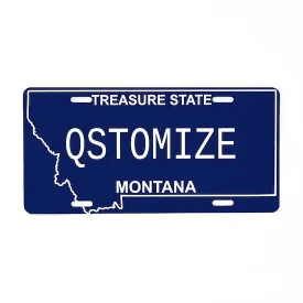 Montana Personalized License Plate