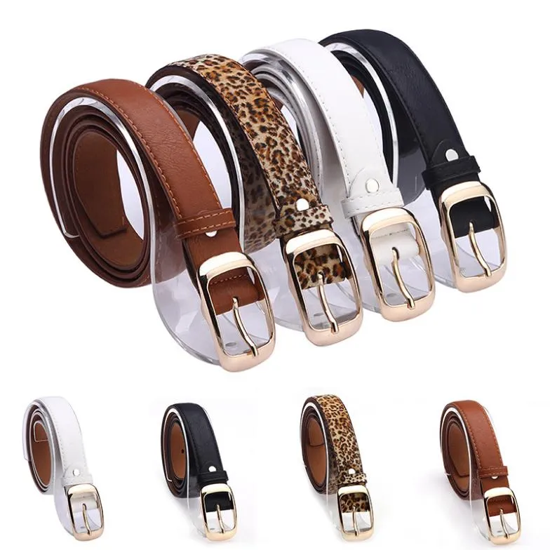 New 2017 Fashion Women Belt Brand Designer Hot Ladies Faux Leather Metal Buckle Straps Girls Fashion Accessories