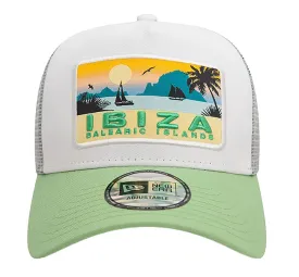 New Era Summer Ibiza White A-Frame Trucker Cap White