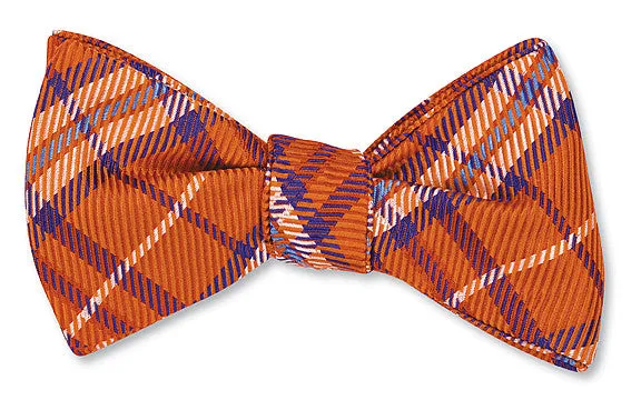 Orange Wilson Plaid Bow Tie - B2974