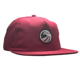 Seaside Surf Shop OG Wave Logo Badge Cap - Crimson